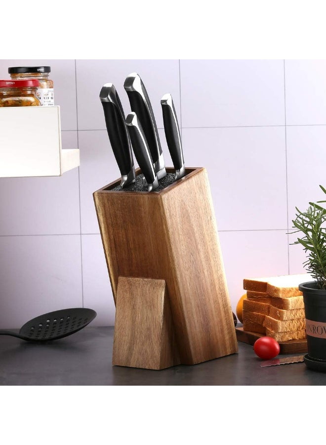 Universal Acacia Wood Knife Holder，Knife Holder, Large Capacity, Kitchen Household Multifunctional Knife Storage and Placement Rack - Image 4